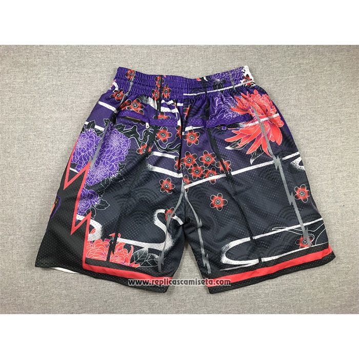 Pantalone Toronto Raptors Lunar New Year Mitchell & Ness Just Don Negro